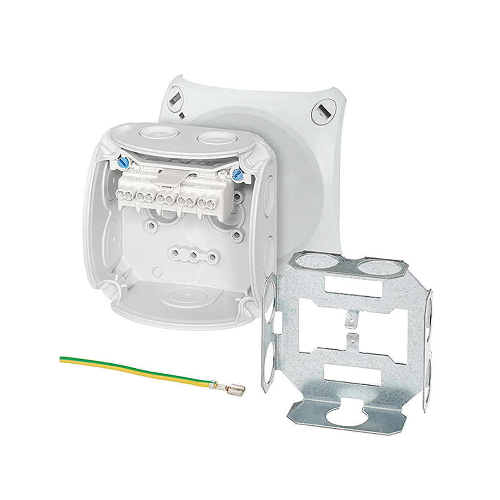 HENSEL DK Series Grey Polypropylene Terminal Box, IP66, 5 Terminals, 62 x 93 x 93mm