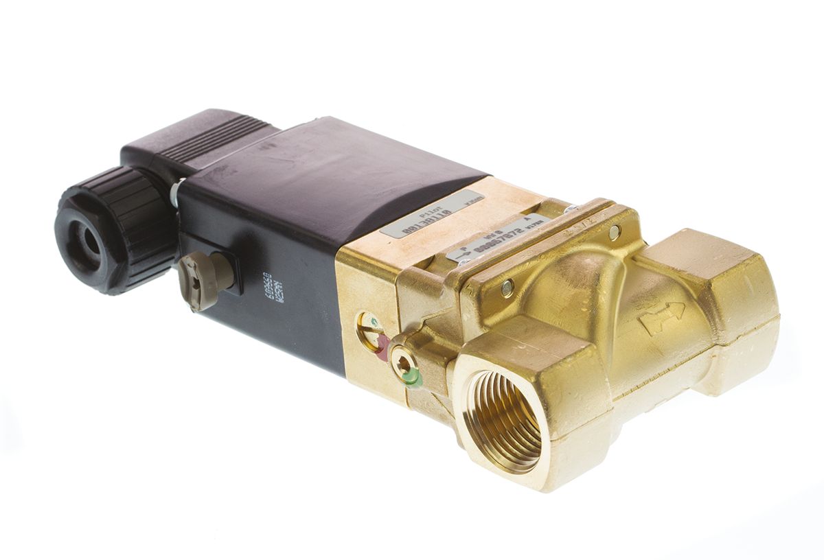 Burkert Solenoid Valve 134433, 2 Port, NC, 230 V ac