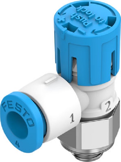Festo Manual Flow Control Pneumatic Manual Control Valve VFOE Series, Metric M5, M5, III B