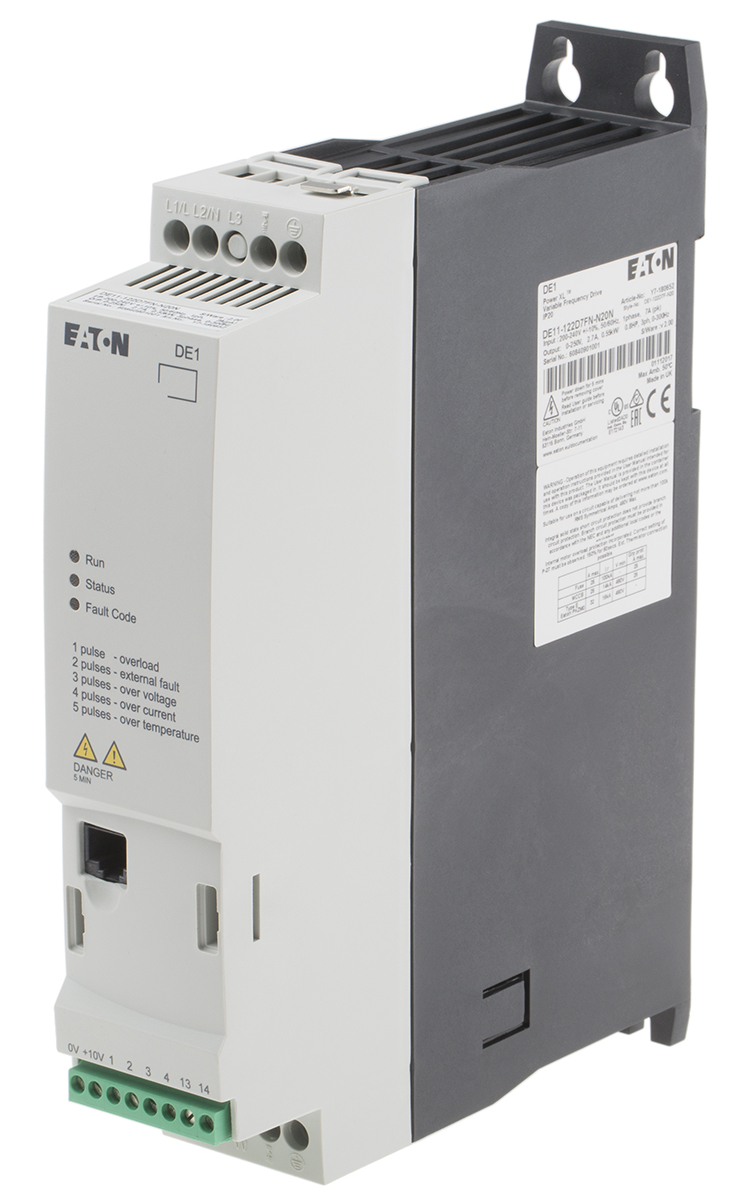 Eaton Variable Speed Starter, 0.55 kW, 1 Phase, 230 V ac, 2.7 A
