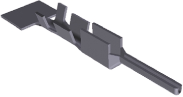 TE Connectivity Micro MATE-N-LOK Series Male Crimp Terminal, 24AWG Min, 20AWG Max