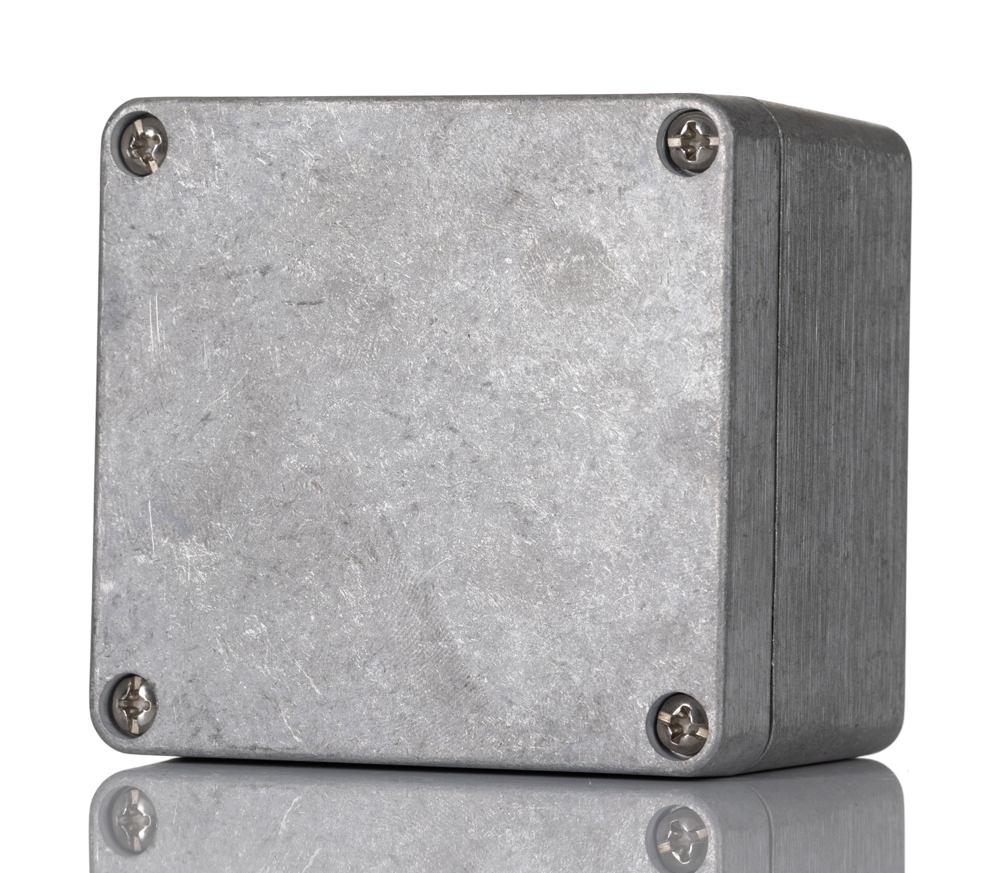 Hammond 1590 Series Natural Die Cast Aluminium Enclosure, IP66, IK08, Natural Lid, 79.6 x 74.6 x 52mm