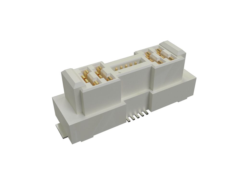 Amphenol Communications Solutions ComboStak Series Vertical Surface Mount PCB Socket, 14-Contact, 2-Row, Solder