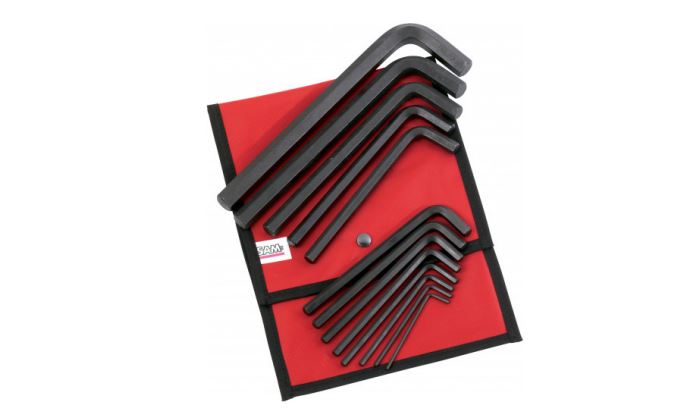SAM 13 piece L Shape Metric, 3 mm, 4 mm, 5 mm, 6 mm, 7 mm, 8 mm, 9 mm, 10 mm, 11 mm, 12 mm, 14 mm, 17 mm, 19 mm