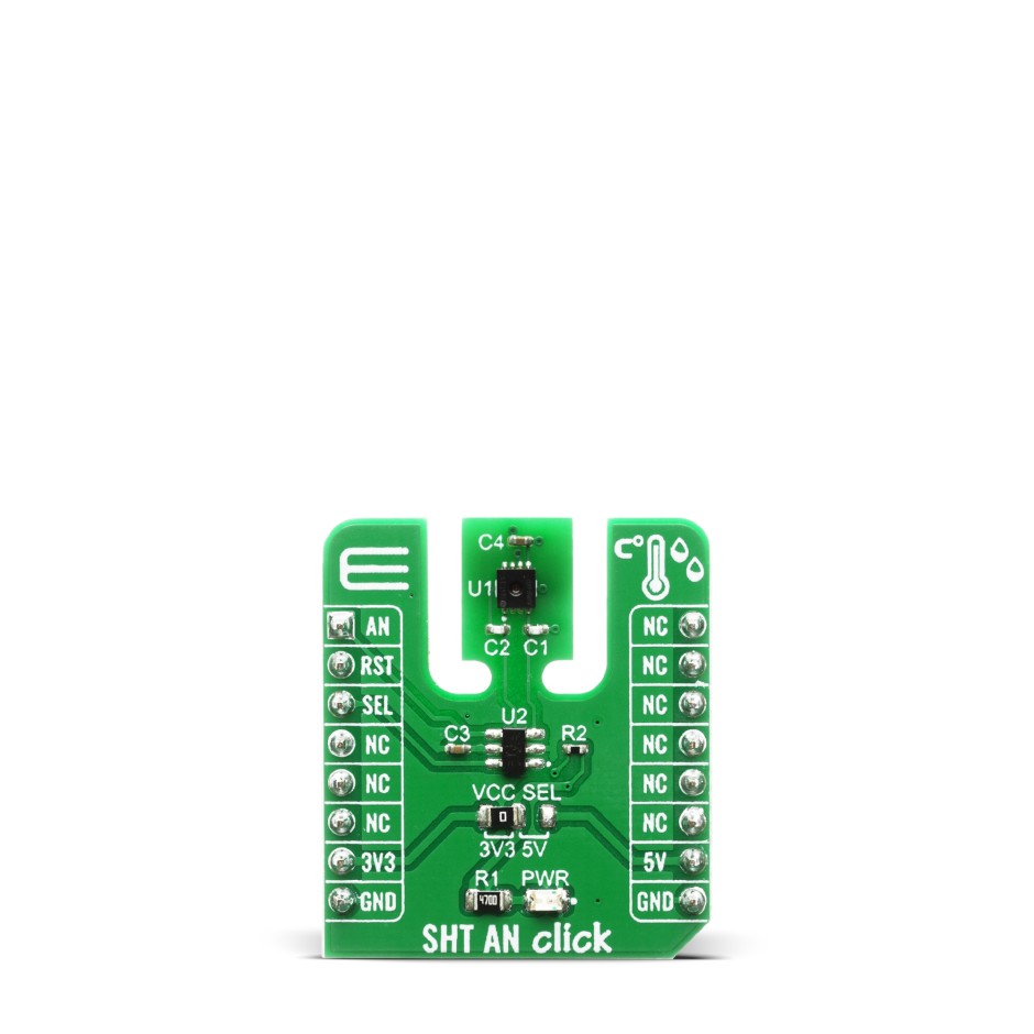 MikroElektronika SHT AN Click Temperature & Humidity Sensor Temperature Sensor Board for SHT31 ARP