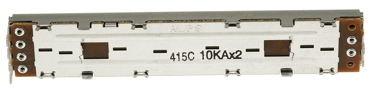 Alps Alpine RS60N 10kΩ Slide Slide Potentiometer Solder Lug, RS60N1219005
