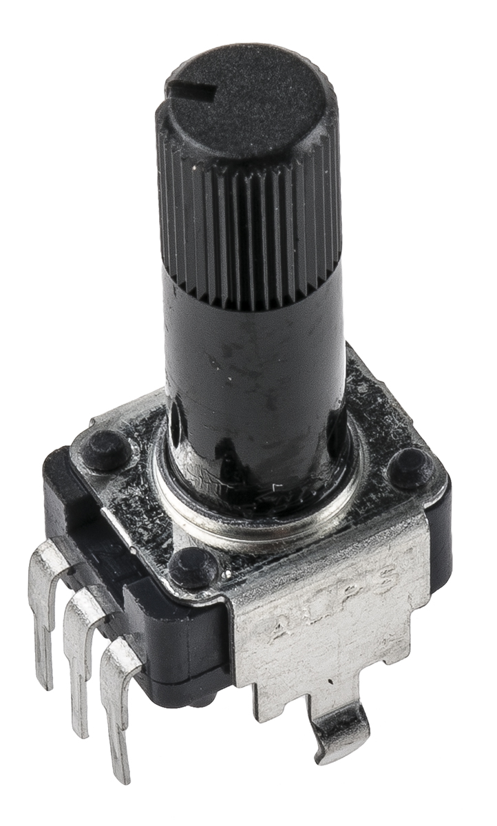 Alps Alpine RK09K 10kΩ Rotary Carbon Film Potentiometer, Panel Mount (Through Hole), RK09K1130A0H