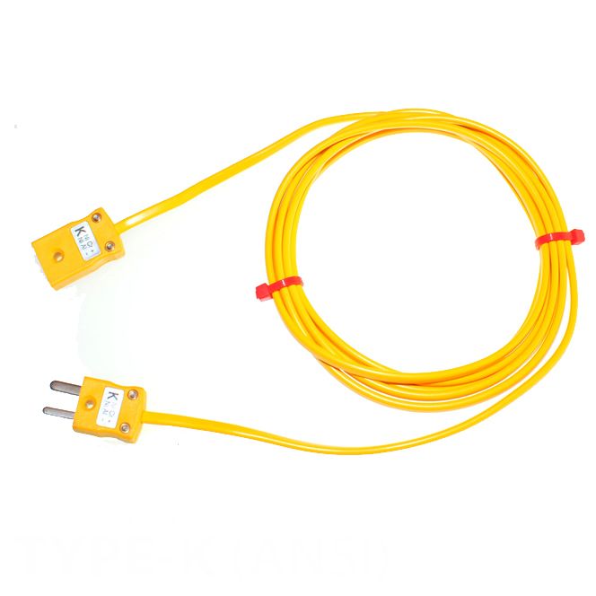 RS PRO Type K Thermocouple Cable/Wire Extension Lead, 3m, Unscreened, PVC Insulation, +105°C Max, 7/0.2mm