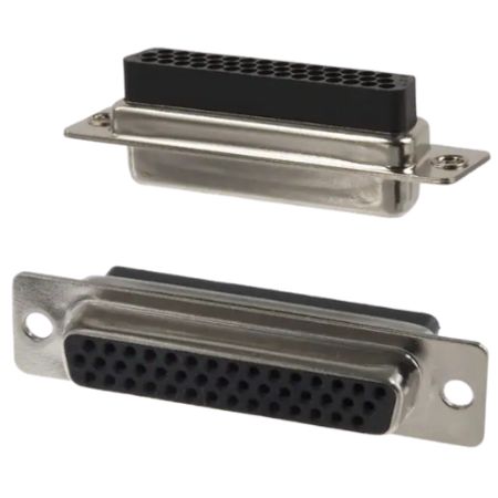 Norcomp 180 44 Way Panel Mount D-sub Connector Socket, 2.28mm Pitch