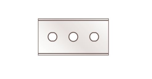 MARTOR Steel Square Safety Knife Blade 22 mm, 10 per Package