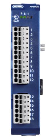 Jumo Analog Input Module for Use with RTD temperature, Thermocouples, Analog/digital, Digital