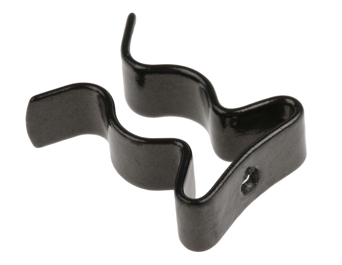 RS PRO 9.53mm Steel Spring Clip, 15.88mm x 6.35mm x 19.84mm, 8BA