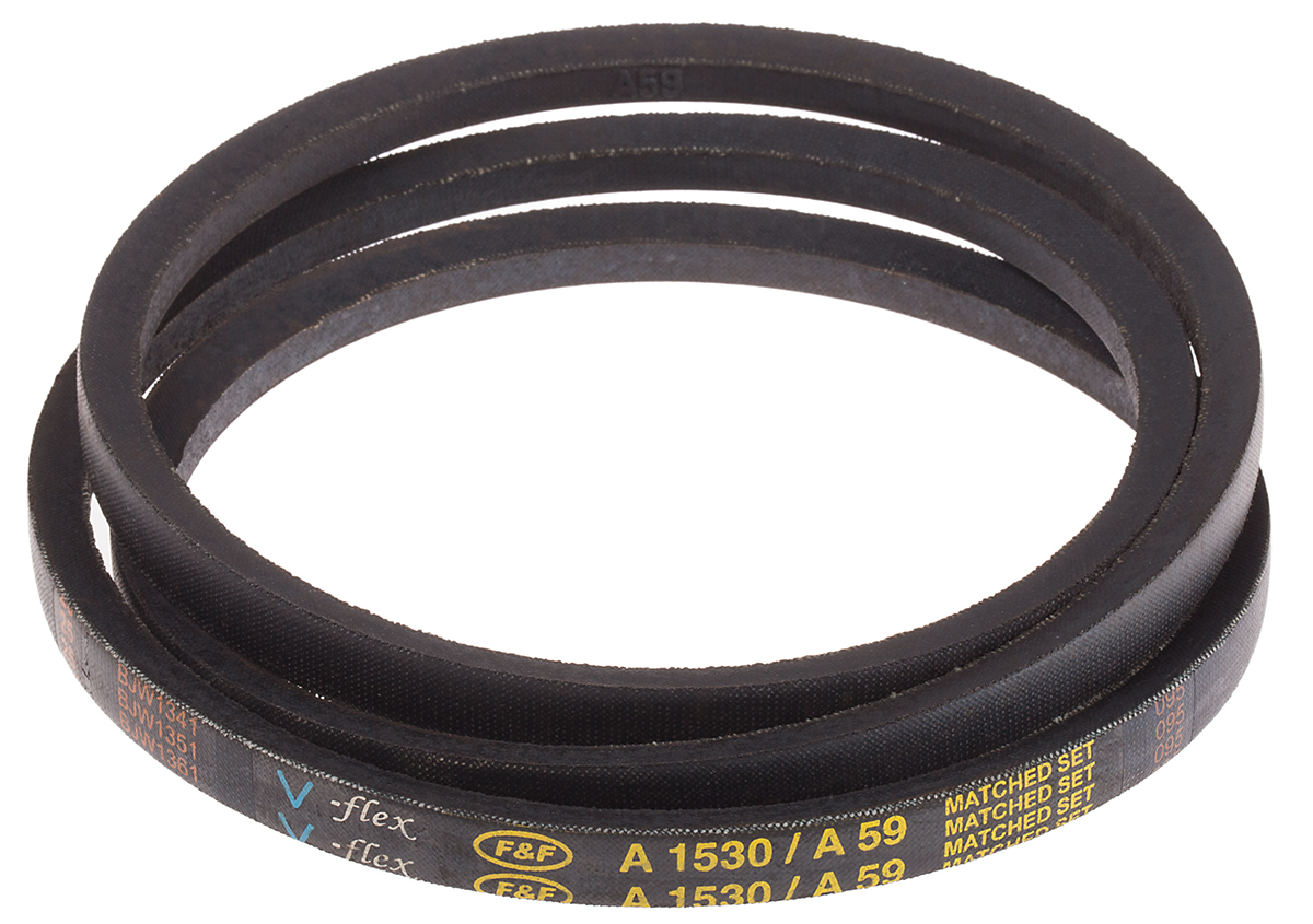 RS PRO Drive Belt, belt section A, 1500mm Length