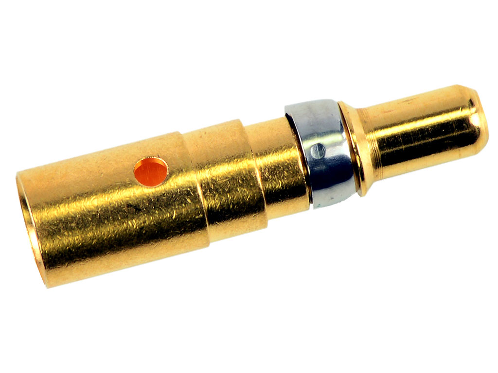 FCT from Molex, 172704 Series, Male Crimp D-sub Connector Contact, Gold over Nickel, 10 → 8 AWG