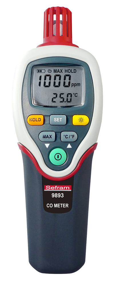 Sefram CO Probe, +70°C Max, Battery-Powered