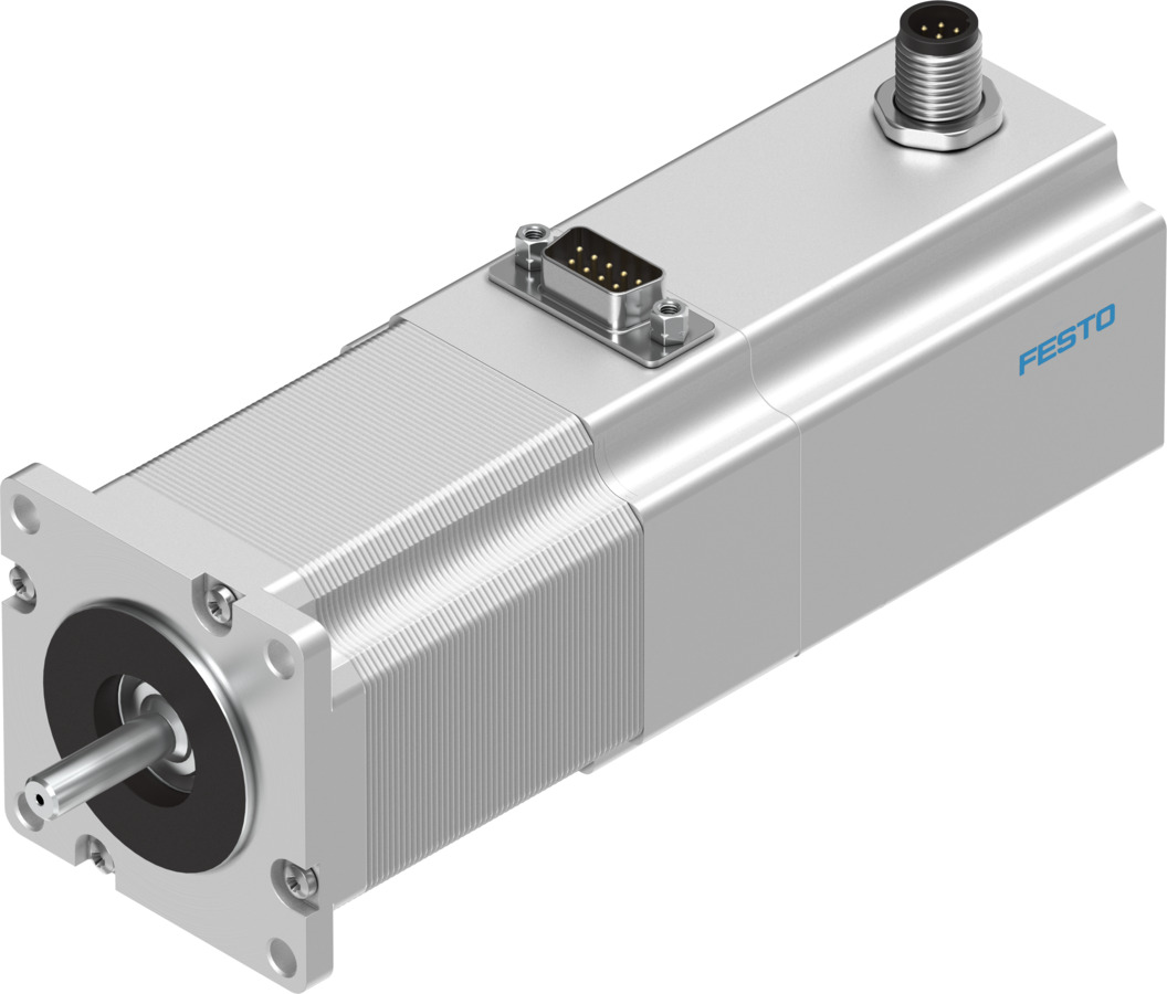 Festo EMMS-ST Series Hybrid Stepper Motor, 1.4Nm Torque, 48 V, 1.8°, 6.35mm Shaft