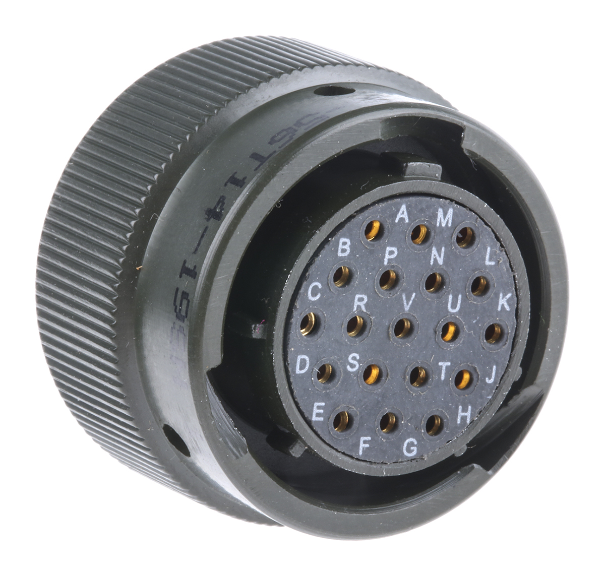 Amphenol Limited, 62GB 19 Way Cable Mount MIL Spec Circular Connector PlugOlive, Socket Contacts,Shell Size 14, Bayonet