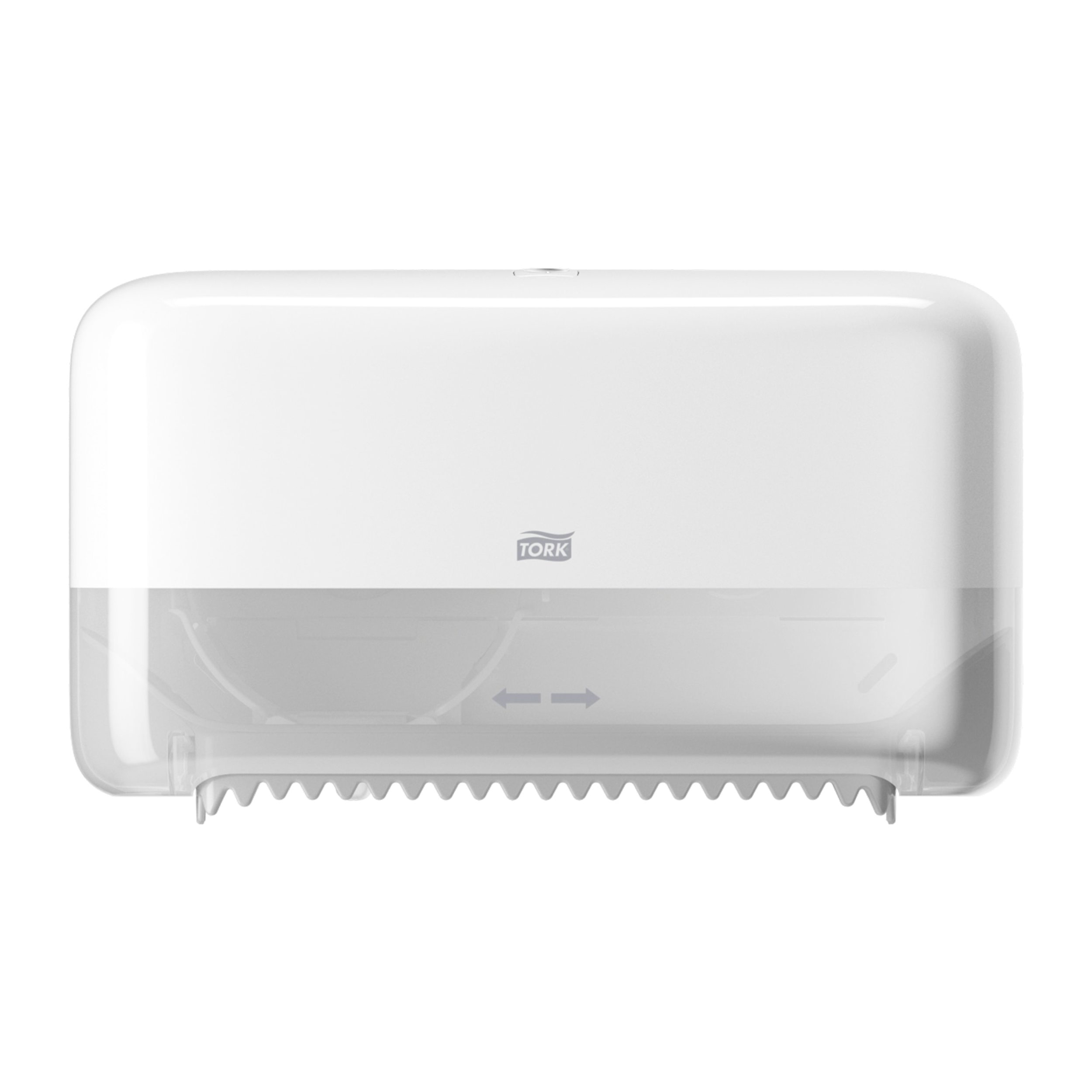 Tork White Plastic Toilet Roll Dispenser, 130mm x 207mm x 360mm