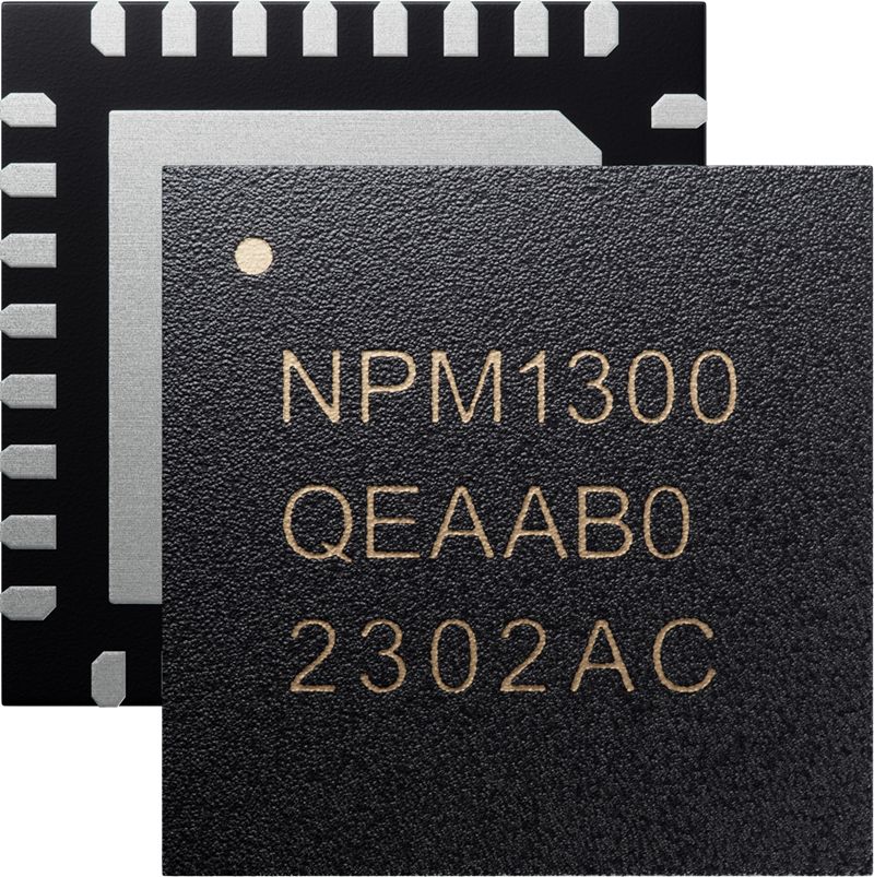 Nordic Semiconductor nPM1300-QEAA-R7, Li Ion Charger IC Lithium-ion, Lithium-Polymer, 5.5 V to 1/3.3 V Output, QFN-32