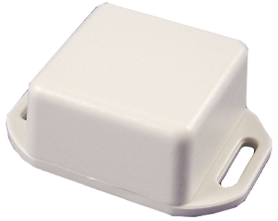 Hammond 1551 Series Grey ABS Enclosure, IP54, Flanged, Grey Lid, 35 x 35 x 20mm
