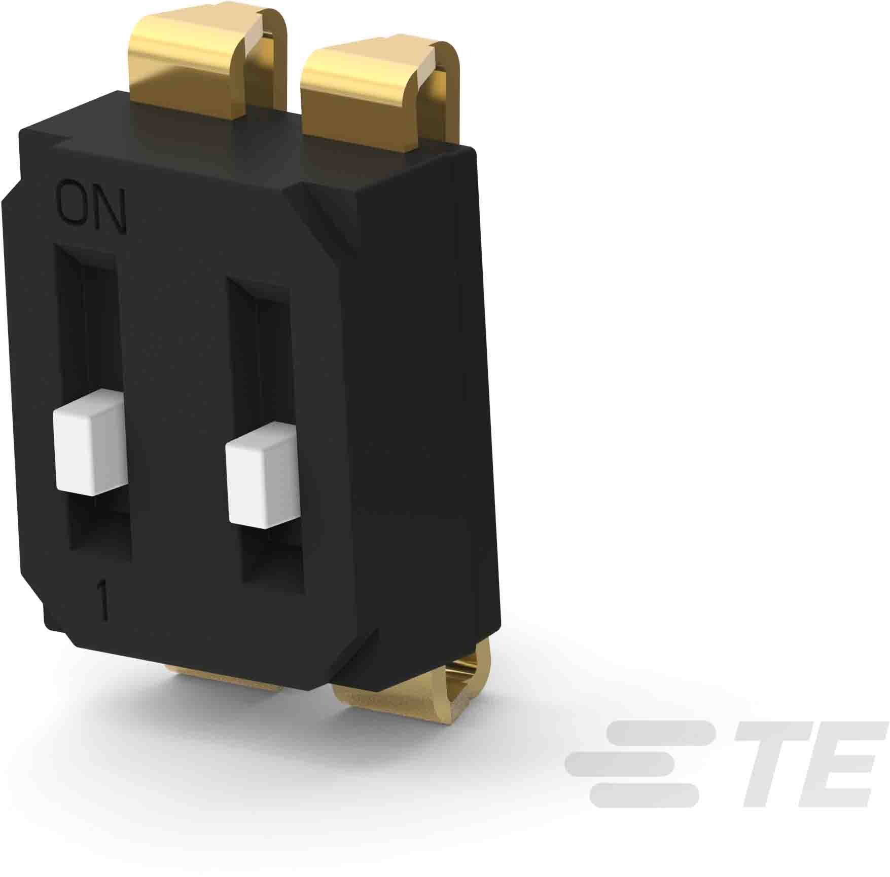 TE Connectivity 2 Way Surface Mount DIP Switch SPST, Raised Actuator