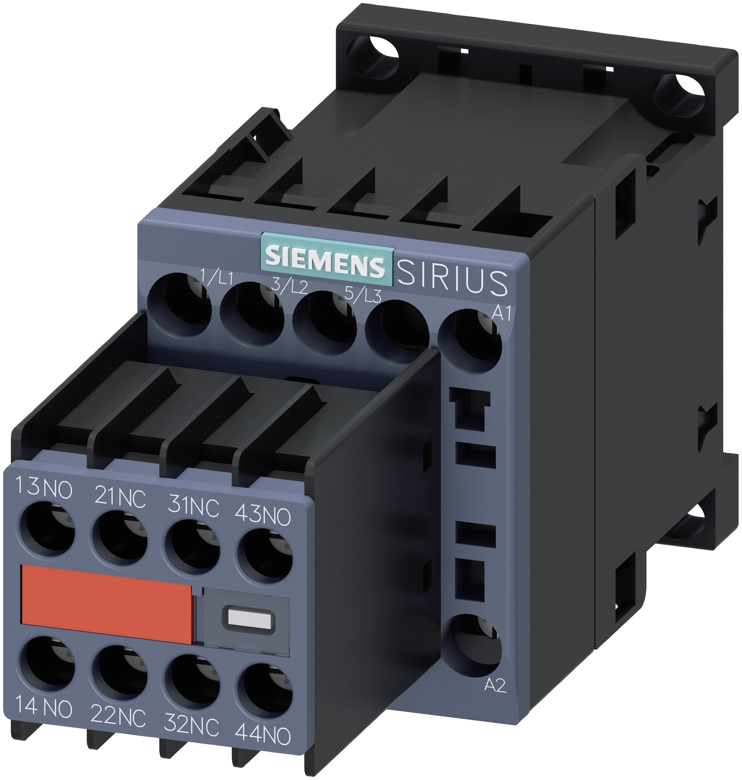 Siemens SIRIUS 3RT Size S00, 3RT2 Contactor, 230 V ac Coil, 3-Pole, 16 A, 7.5 kW, 2NO + 2NC