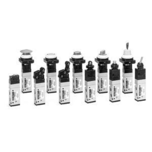 SMC Twist Selector 5 Port Mechanical Valve Mechanical Valve VZM500 Series, Rc(PT) 1/8, 1/8in, VZM551-01-34B