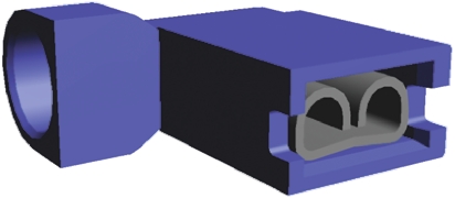 TE Connectivity Ultra-Fast .187 Insulated Female Spade Connector, Flag Terminal, 4.75 x 0.51mm Tab Size, 1.3mm² to 2mm²