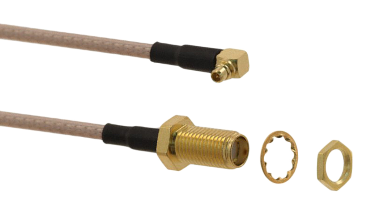 Molex 89761 Series Female SMA to Male MMCX, 152.4 mm 50 Ω
