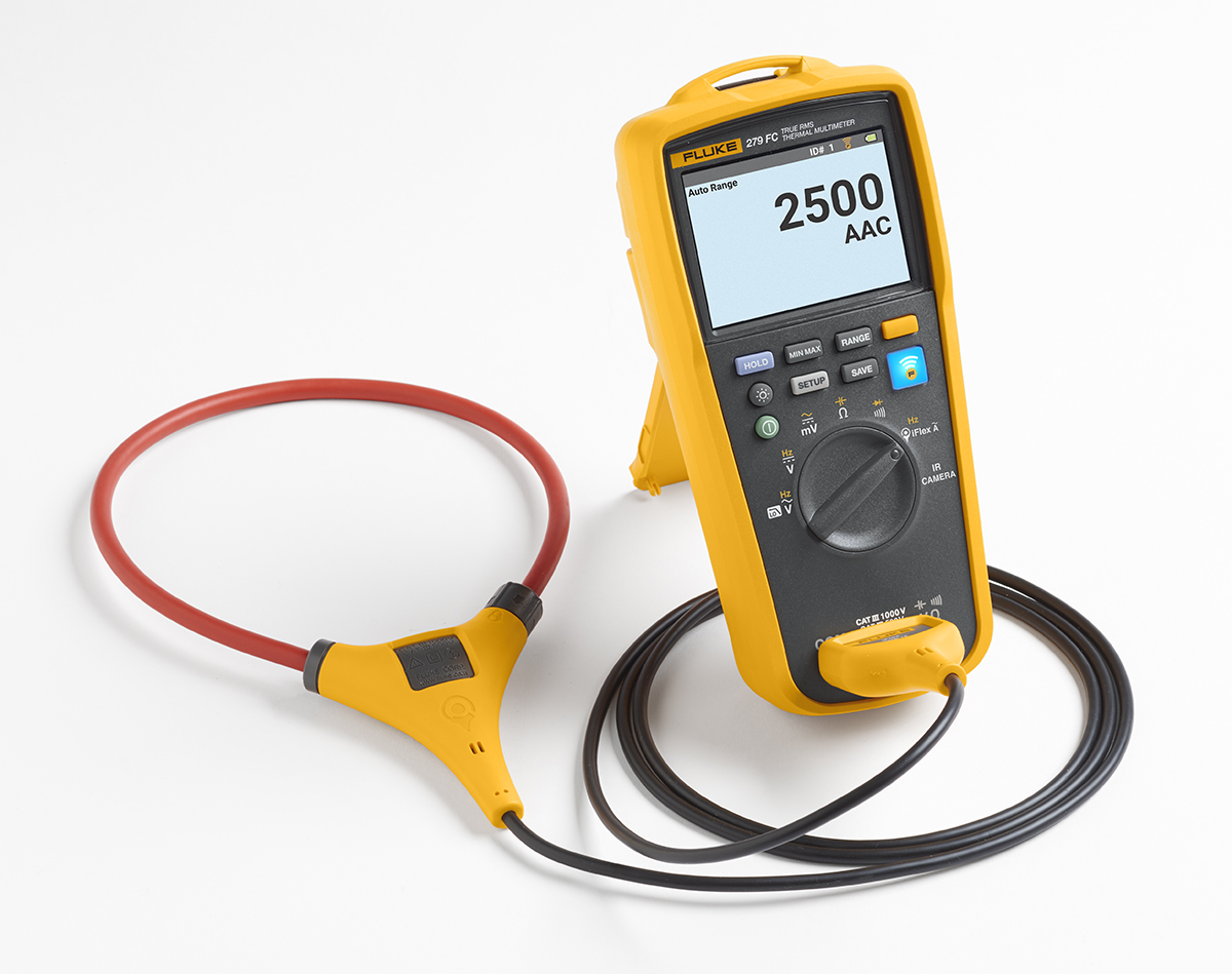 Fluke Fluke 279 FC Handheld Digital Multimeter, True RMS, 2.5kA ac Max, 1000V ac Max - RS Calibrated