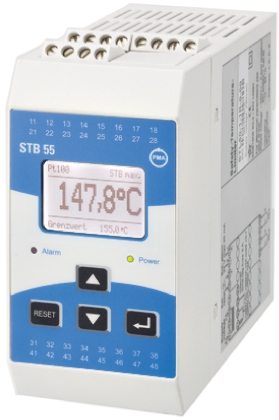 P.M.A STB 55 Temperature Limiter, 100 x 50mm Relay, 230 V ac Supply Voltage ON/OFF