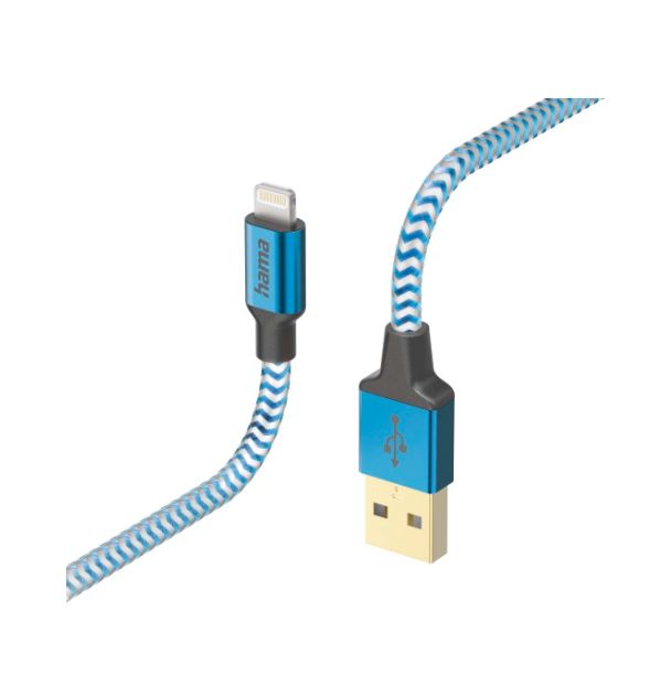 Hama USB 2.0, Male Lightning to Male USB A, 480Mbps, 1.5m