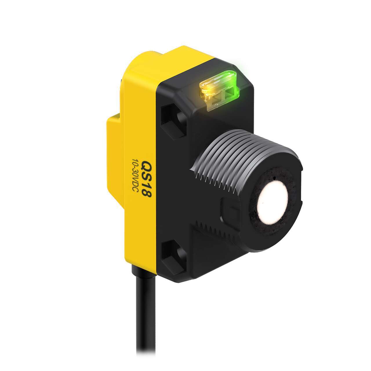 Banner Ultrasonic Block Proximity Sensor, M18, 500 mm Detection, PNP NO, 12 → 30 V dc