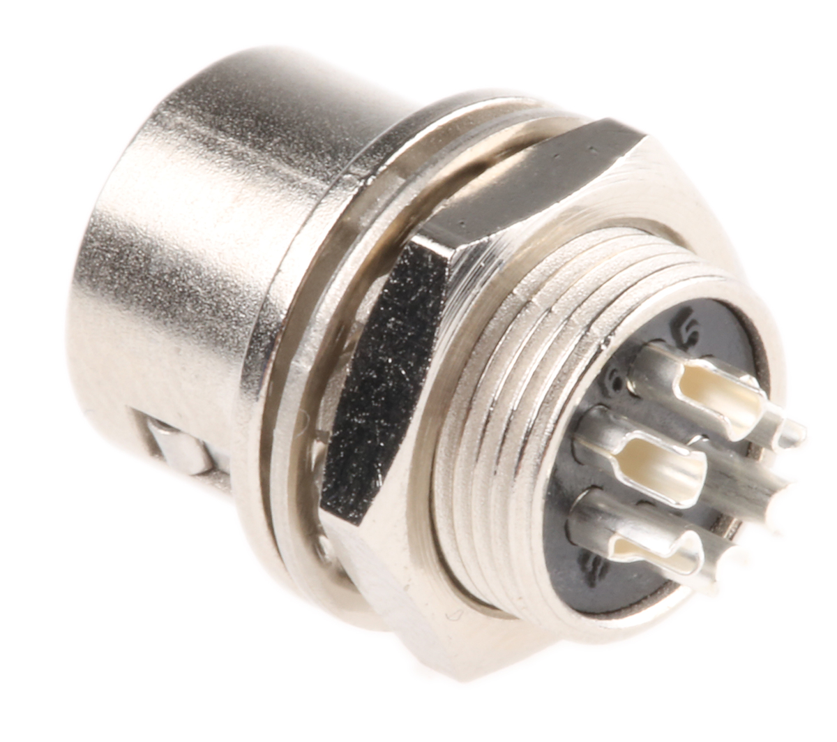Hirose Circular Connector, 6 Contacts, Panel, Miniature Connector, Socket, Female, HR10 Series