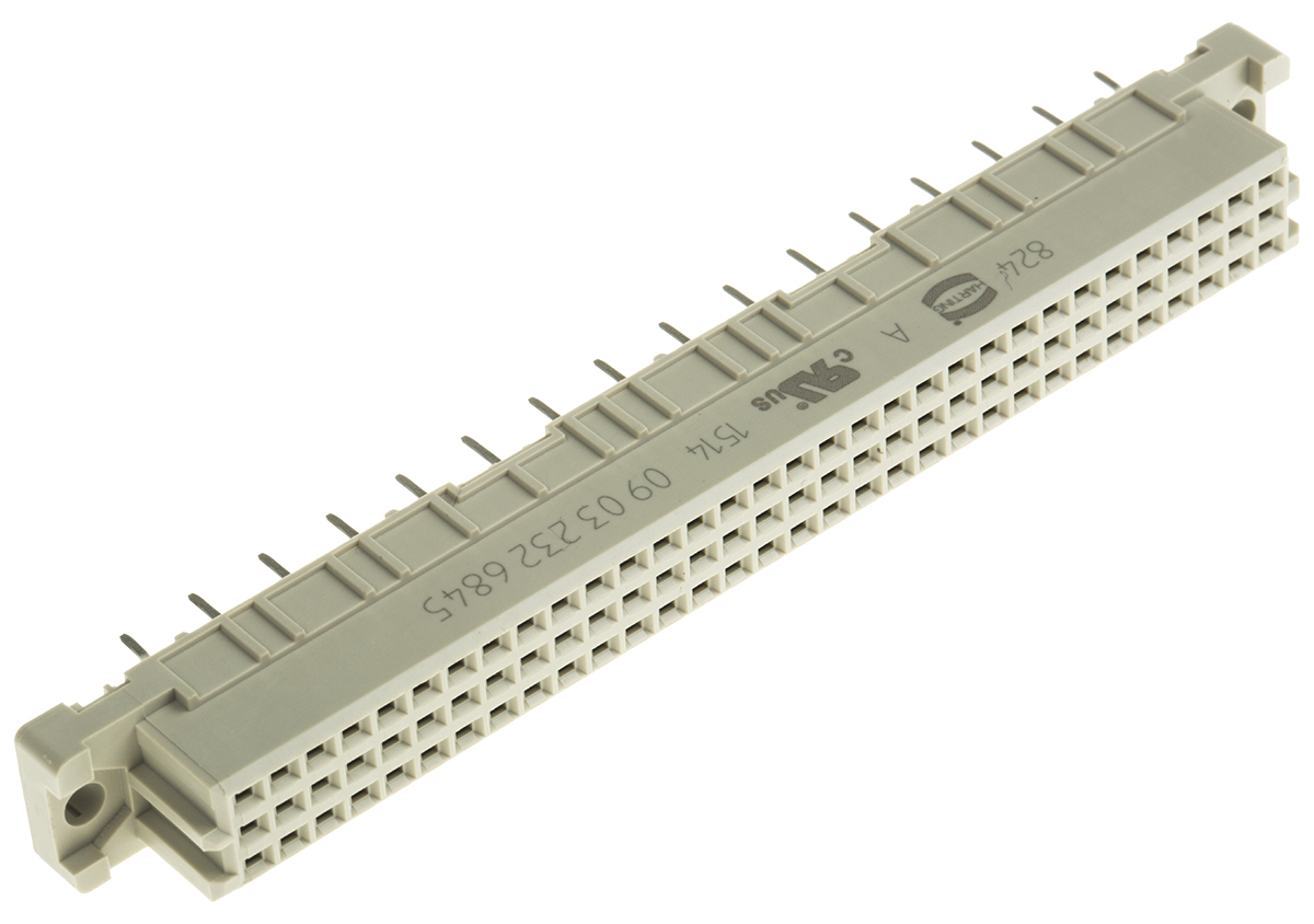 HARTING 32 Way 2.54mm Pitch, Type C Class C2, 2 Row, Straight DIN 41612 Connector, Socket