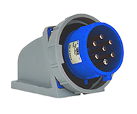 Scame, Optima IP67 Red Wall Mount 6P + E Right Angle Industrial Power Plug, Rated At 32A, 415 V
