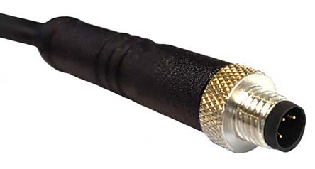 Bulgin Male 34 way M5 to 4 way Free End Sensor Actuator Cable
