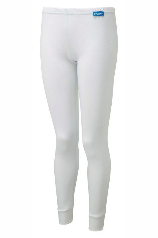 PULSAR White Polyester Thermal Long Johns, XL