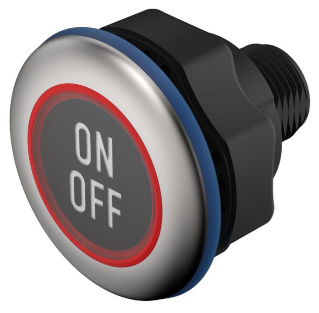 EAO Capacitive Switch NO,Illuminated, Green, IO-Link, IP69K