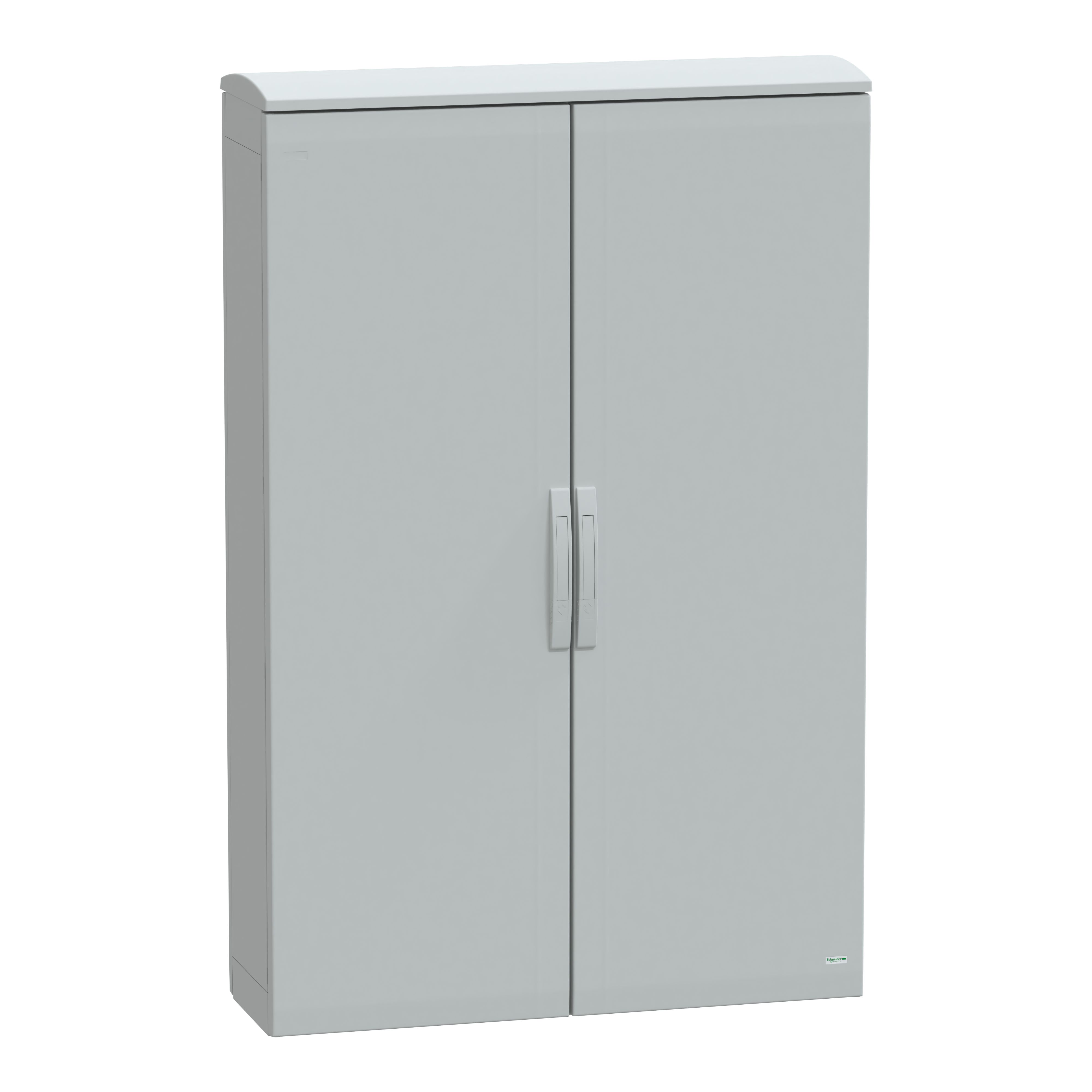 Schneider Electric PanelSeT Series Fibreglass Reinforced Polyester Double-Door-Door Floor Standing Enclosure, Opaque