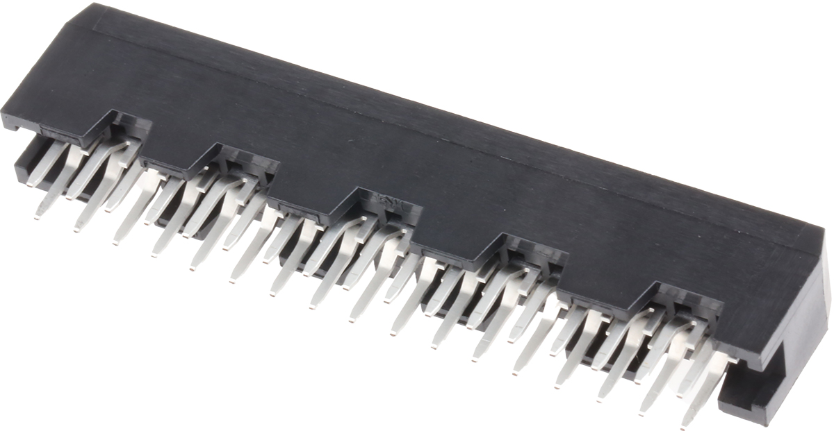 Hirose HIF3FB Series Straight Through Hole Mount PCB Socket, 34-Contact, 2-Row, 2.54mm Pitch, Solder Termination