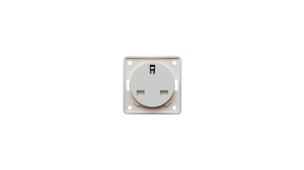 Berker 962 White Plug Socket, 13A, BS 1363