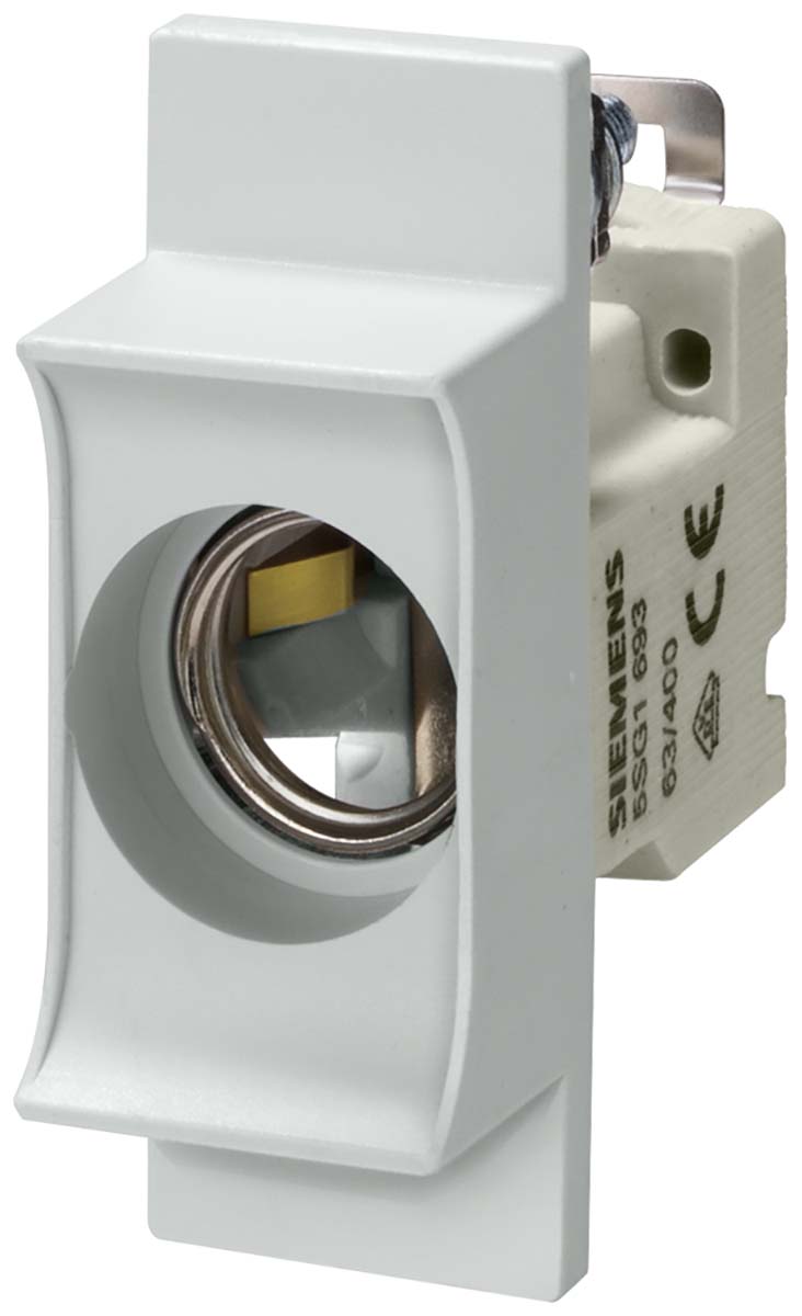 Siemens 63A Bottle Fuse Holder, 1P, 400V ac