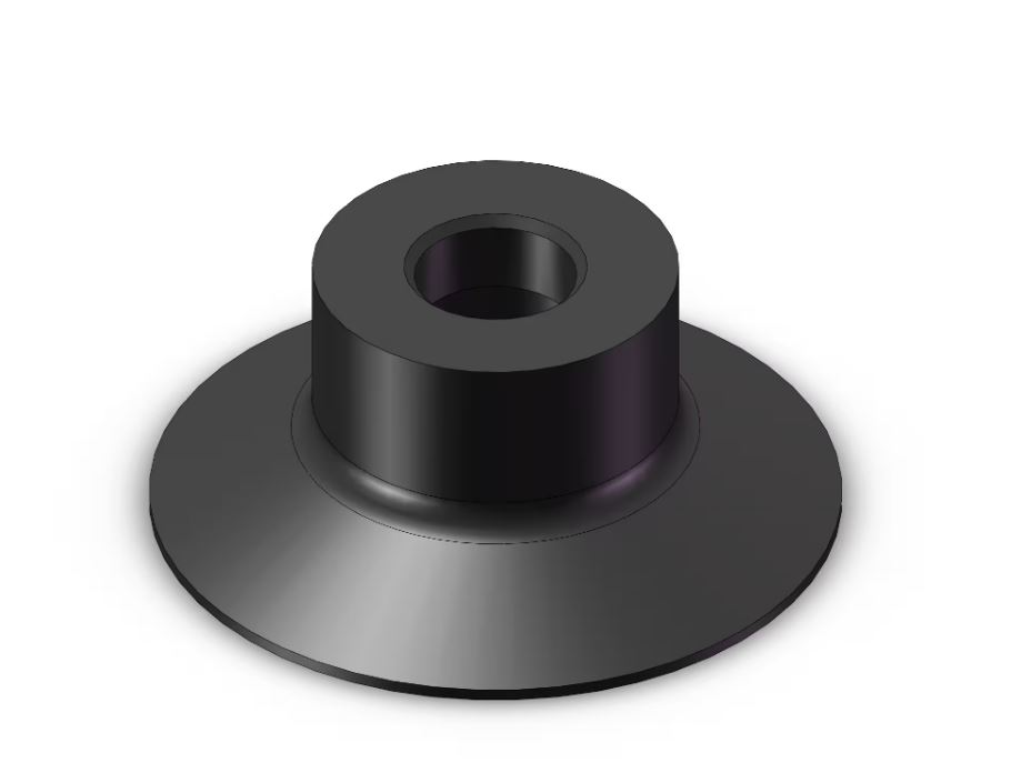 SMC 16mm Flat With Groove Silicon Rubber Suction Cup ZP3-16UMS
