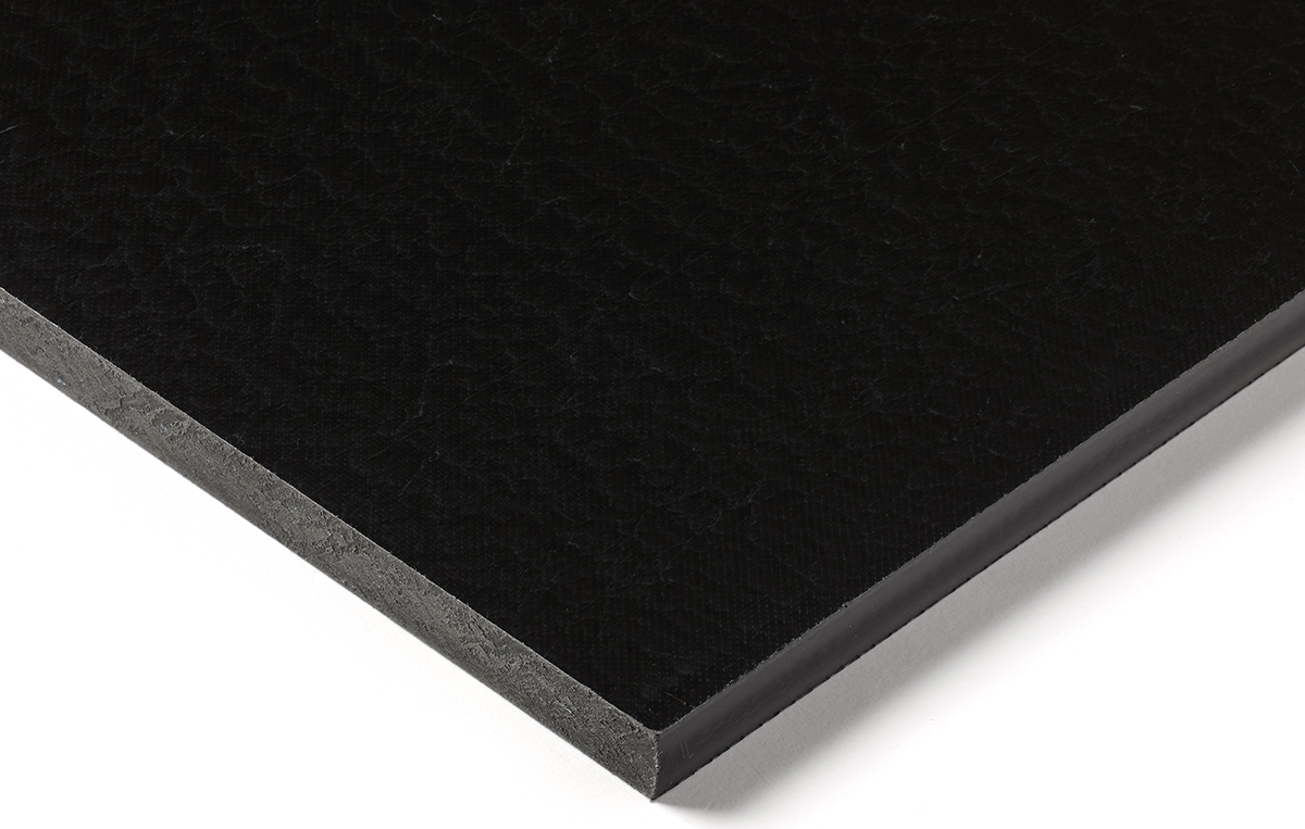 RS PRO Black Plastic Sheet, 500mm x 300mm x 20mm