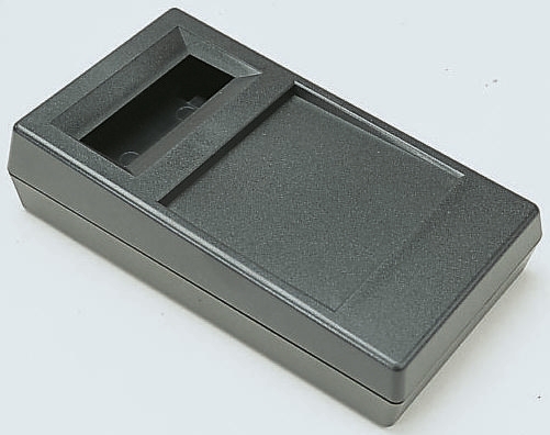 OKW HM Series Black ABS Handheld Enclosure, Integral Battery Compartment, Display Window, 180 x 100 x 44mm