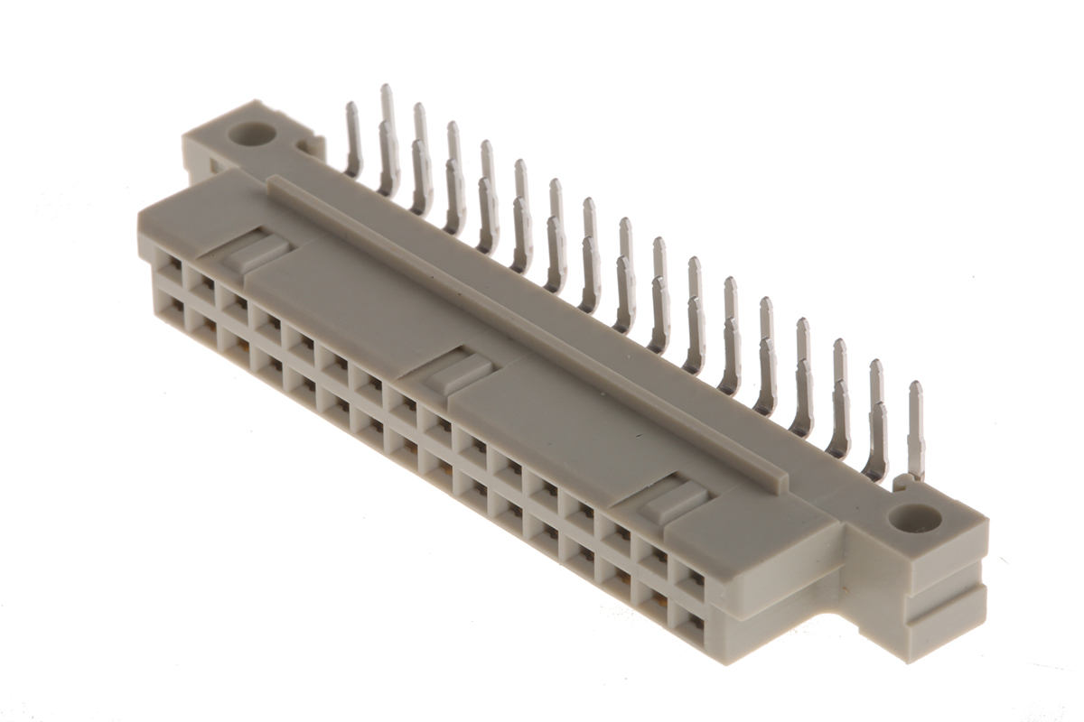 ERNI ERNIPRESS 32 Way 2.54mm Pitch, Type Q/2 Class C2, 2 Row, Right Angle DIN 41612 Connector, Socket