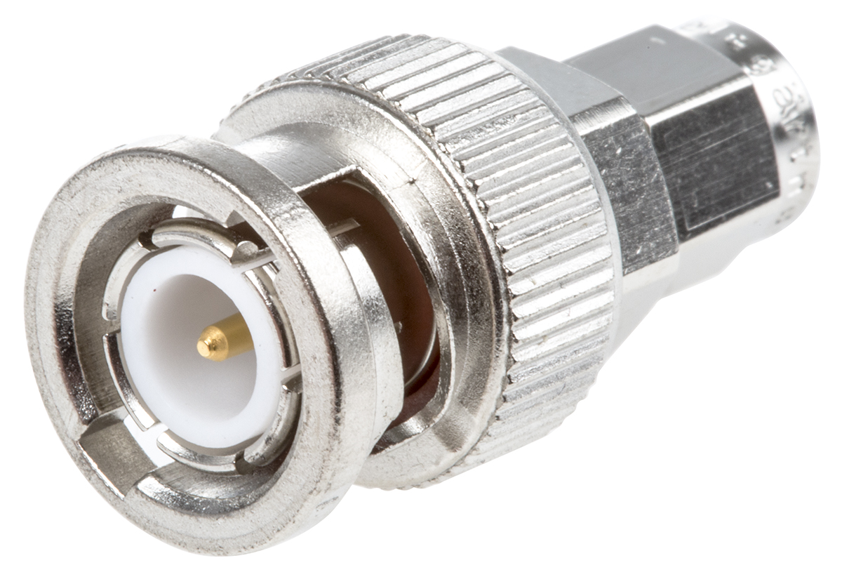 Telegartner Straight RF Adapter BNC Plug to SMA Plug 4GHz