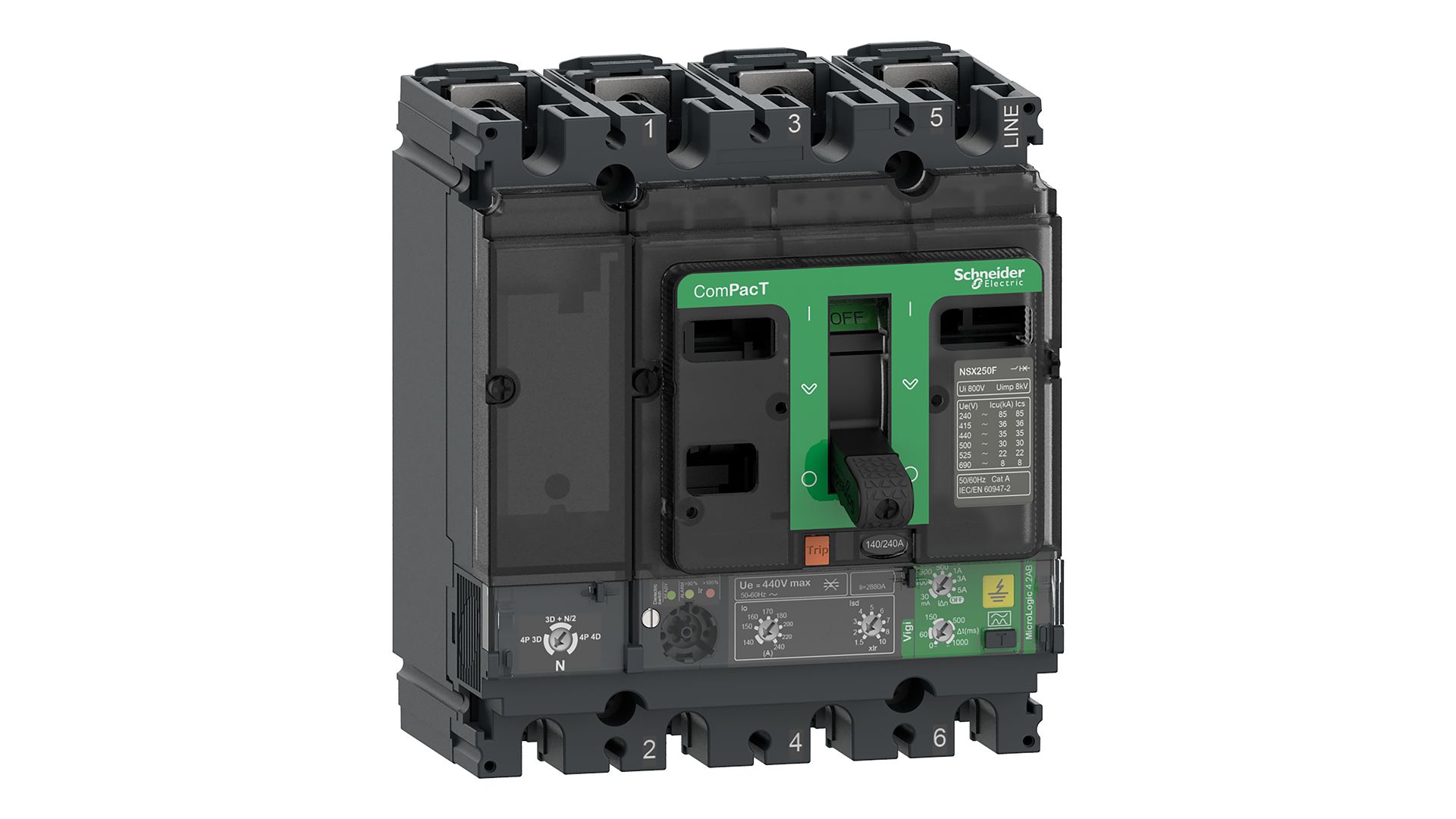 Schneider Electric 440V ac Circuit Breaker Circuit Trip for use with Circuits