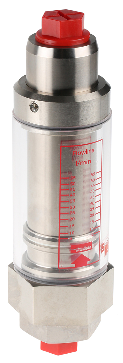Parker Flow Meter, 5 L/min Min, 55 L/min Max